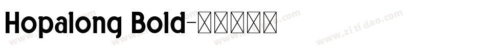 Hopalong Bold字体转换